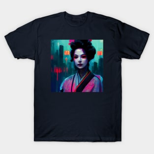 A cyberpunk geisha T-Shirt